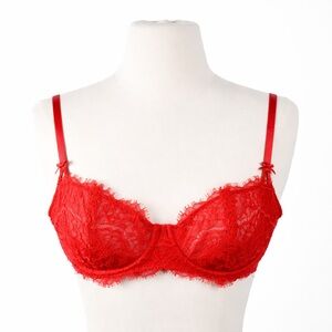 Victoria's Secret Red Lace Underwire Bra